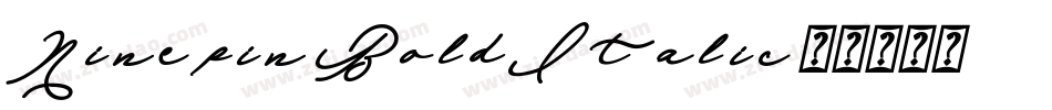 Ninepin BoldItalic字体转换